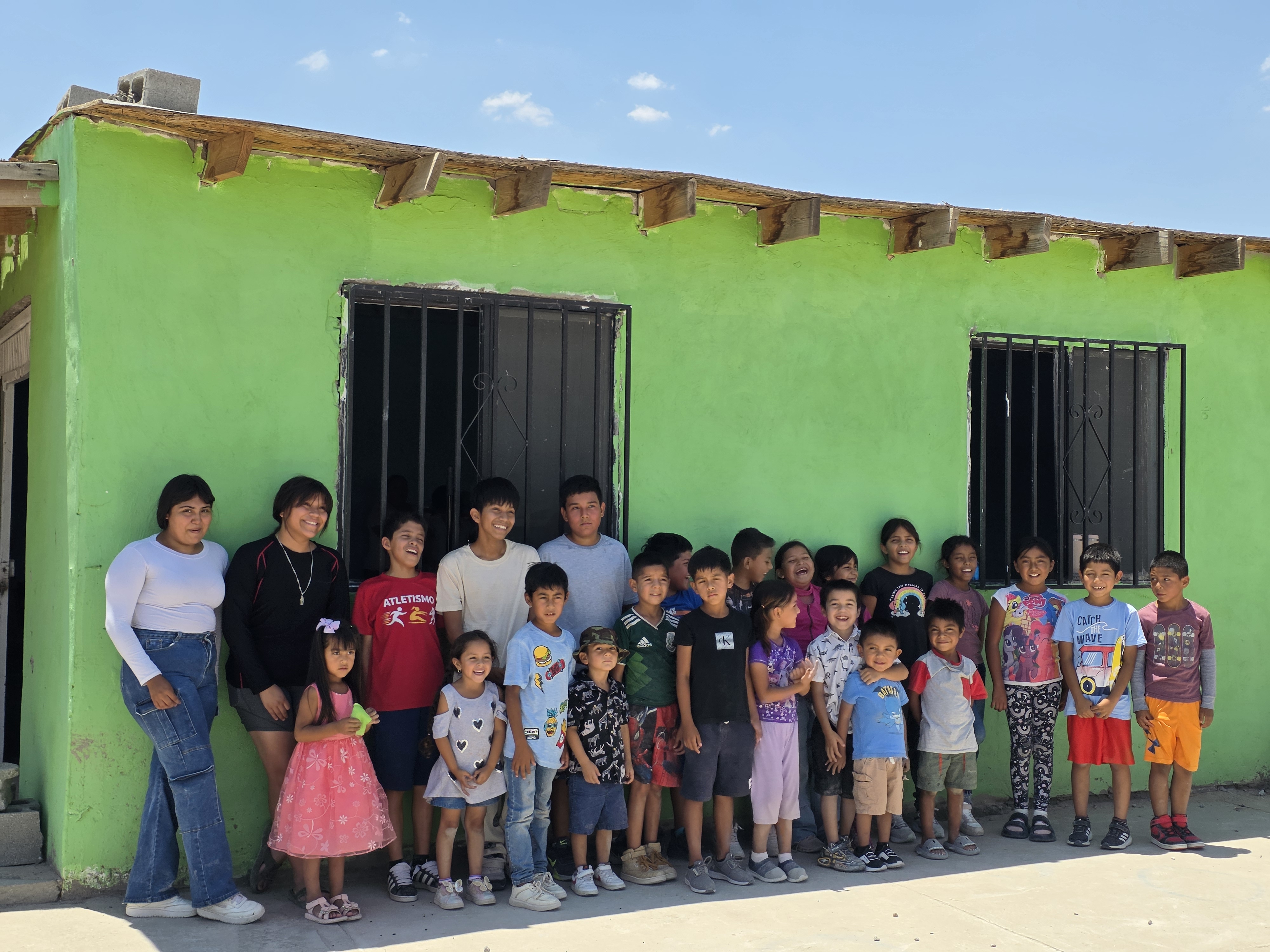 Children at a Hunger House location in Juárez